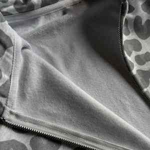 Sudadera con Capucha Personalizada de Alta Calidad, 100% Algodón, 400 g/m², Estampado Gráfico de Leopardo y Guepardo, con Cremallera, para Hombre - Product Image 3