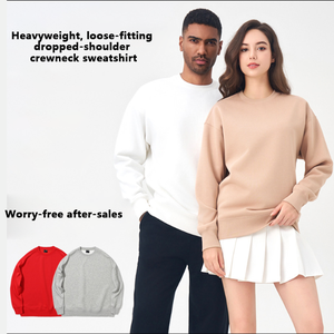 Venta al por mayor OEM algodón tallas grandes personalizado hombres cuello redondo sudaderas con capucha Unisex pesado al por mayor pulóver sudaderas con capucha en blanco - Product Image 2