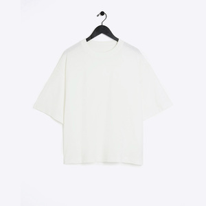 Camiseta Corta Holgada de Algodón French Terry 200 GSM, Transpirable, Moderna, Informal, para Verano, Estilo Urbano, Fabricante OEM de Marca Privada - Product Image 6