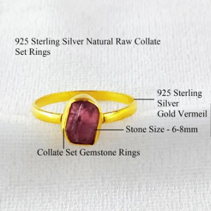 Anillo de Piedra Lunar Arcoíris Natural en Plata de Ley 925 con Baño de Rodio, Joyería Fina para Mujer - Product Image 4