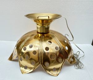 Offre Spéciale design Unique en laiton métal Lotus fleur pendentif lumière inspiré Design Floral pour la décoration de la maison salon salle à manger - Product Image 4