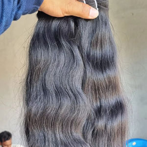 Extensions de cheveux humains vierges Remy, ondulés, ondulés, haute qualité, texture douce, tissage naturel, poids 100g - Product Image 1