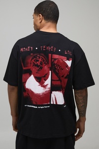 T-shirt Homme Personnalisé Haut de Gamme à Épaules Tombantes 300 Grammes Uni Coupe Droite Courte Polyester/Coton Respirant Streetwear Luxe - Product Image 5