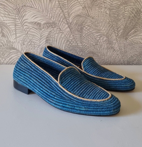 Zapatos de rafia para hombre, mocasines de rafia hechos a mano personalizados para hombre, zapatos de hombre marroquí, zapatos clásicos de rafia de gama alta - Product Image 1