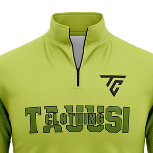 Sudadera Personalizada OEM ODM para Hombre, con Cuello Alto Bordado, Cierre de Cremallera de 1/4, Felpa Sólida, Personalizable, con Cierre de Cremallera de 1/4, Lisa Teñida para Invierno - Product Image 2