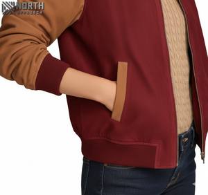 Chaqueta de Cuero para Mujer, Tejida en Lona Transpirable, de Alta Calidad, Precio Económico, Nuevo Estilo, Color Sólido, Servicio Personalizado OEM, Invierno - Product Image 5