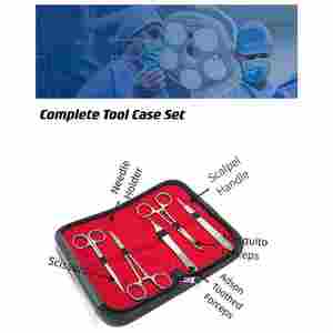 Kit completo de entrenamiento de sutura de alta calidad Diseño OEM con logotipo personalizado Fuente manual Material de acero Precios de fábrica Portaagujas - Product Image 2