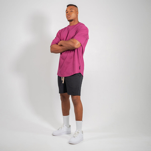 Fabricant de t-shirt en coton 280 GSM personnalisé pour hommes coupe ample style décontracté manches courtes jersey uni respirant grande taille - Product Image 3