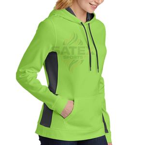 Meilleur fabricant fournisseur de sweats à capuche en polaire pour femmes, vêtements d'hiver, écologiques, vente chaude, logo frontal, col à capuche personnalisé - Product Image 3