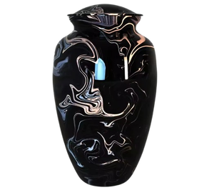 Belle bague en diamant, urne funéraire en métal (laiton/aluminium) pour cendres humaines d'adultes - Product Image 5