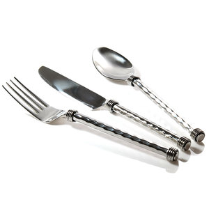 Juegos de cubiertos personalizados de diseño moderno para utensilios de cocina, artículos de Catering, juego de cubiertos de Metal, juego de cubiertos duradero decorativo hecho a mano - Product Image 2