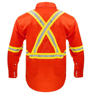 Precio razonable por encargo de los hombres de soldadura FR Camisas OEM Servicio de alta calidad de los hombres de soldadura FR Camisas - Product Image 2