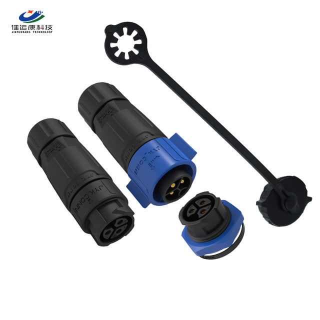 M19 3Pin Waterproof Connector Outdoor Self-Locking IP67 Quick Connect Electrical Plug