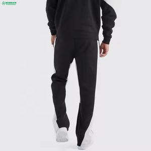 Top quality Sweatpants <b>Joggers</b> Autumn Wear <b>Plain</b> Cotton Flared Pants Embroidery Man's Baggy Casual Wide Leg Jogging - Product Image 3