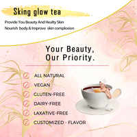 Thé éclaircissant pour la peau personnalisé, marque privée, à base de plantes 100% naturelles, thé blanchissant pour la peau