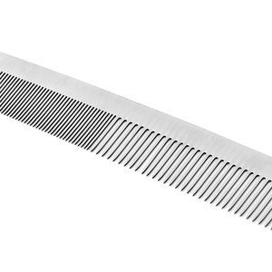 Salon de coiffure haut de gamme personnalisé en usine peigne à cheveux spécial en métal peigne de poche pour hommes peigne à barbe en métal en acier inoxydable bigoudi - Product Image 4