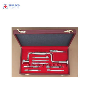 Ensemble de perceuses chirurgicales en acier inoxydable Hudson - Kit de 9 pièces alimenté par une machine - Product Image 1