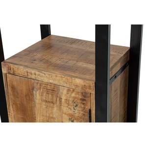 Bookshelf Bar & Living Room <b>Book</b> Display Industrial Portable Mango Wooden and Iron <b>for</b> Home Office Home Modern Corner <b>Shelf</b> N/A - Product Image 4