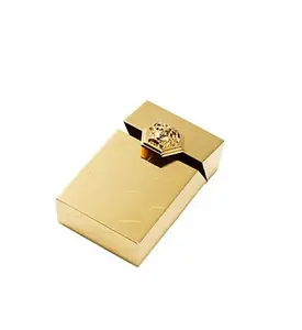 Ouro Acabado Gravura Design Metal Luxo cigarros Caso Venda Quente Na Amazon luxo Cigarette Case
