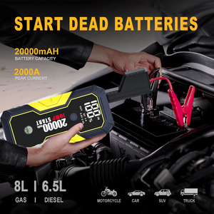 Avviatore di Emergenza Portatile 12V per Auto, Alta Potenza 10000mAh con Compressore d'Aria per Camion, Corrente di Picco 2000A - Product Image 6