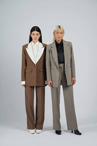 Euphoria Pantalones de alta moda para mujer Pantalones de mujer Estilo minimalista Paños para mujer Conjunto de mujer Elegante Servicio ODM - Product Image 4