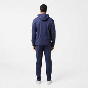 Ensemble de survêtement décontracté d'automne pour le sport, personnalisable, léger, délavé à l'acide, avec sweat-shirt et pantalon de survêtement évasé, séchage rapide - Product Image 3