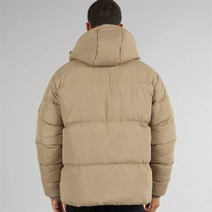 Vestes matelassées pour hommes de luxe personnalisées 2026, imperméables, respirantes, coupe-vent, fermeture éclair, col roulé imprimé, épaisses, 100% polyester - Product Image 5