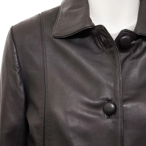 Chaqueta de Motociclista de Cuero Genuino Elegante para Mujer, Ropa Exterior Informal y Cómoda para Uso Diario con Característica Transpirable - Product Image 3