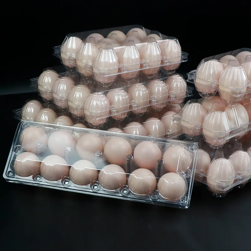 Egg Plastic Container Chicken Egg Tray For 12 Eggs