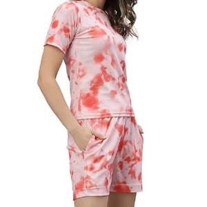 Ensembles de shorts en éponge française de qualité supérieure pour femmes 100% coton Ensembles pour femmes en tissu lourd surdimensionné teint uni - Product Image 2