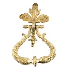 Aldaba de puerta de latón hecho a mano, diseño artístico de pavo real curvo, perilla de bienvenida de aluminio europeo para acento decorativo de entrada del Hogar - Product Image 6