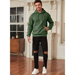 Streetwear personnalisé en éponge française poids lourd Boxy recadrée lavage à l'acide appliques en détresse patch brodé à capuche hommes - Product Image 5