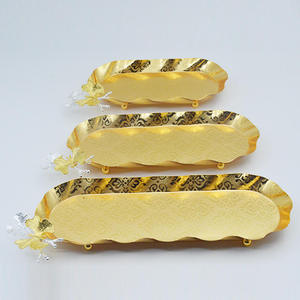 Plateau à encens décoratif en métal doré de luxe avec support pour la maison Temple Puja Porte-bâtonnets d'arôme Cadeau Décoration haut de gamme Luxe XL - Product Image 2