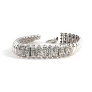 Bracelet en argent sterling 925 modèle Fusion avec pierres et cristaux - Product Image 1