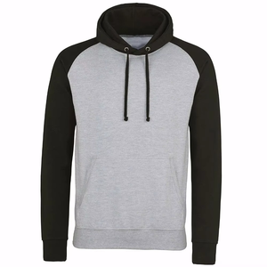 Sudadera con Capucha Premium para Hombre, Corte Ajustado, Estilo Raglán, Cuello de Dos Tonos, Algodón, Invierno, Logotipo Bordado, ODM - Product Image 3