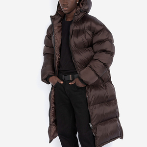 Veste matelassée longue à capuche pour homme, personnalisée, en toile épaisse de qualité supérieure, avec des caractéristiques imperméables - Product Image 6