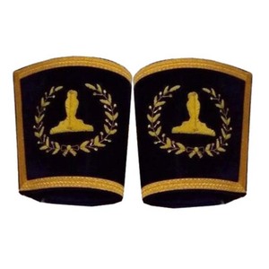 MASONIC GRAND LODGE SENIOR WARDEN DELANTAL PUÑOS Y COLLAR - Product Image 1