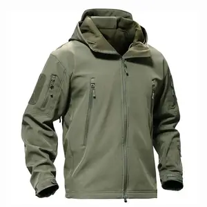 Fabrik preis Soft shell Wasserdichte Jacke Kunden spezifisches Logo Arbeits kleidung Männer Taktische wind dichte Softshell-Wander jacken