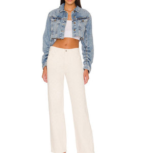 Comfortable Breathable <b>Lightweight</b> Jeans <b>Jacket</b> Best Quality Hot Sale Cover Button <b>Women</b> Jeans <b>Jacket</b> Made in Pakistan - Product Image 5