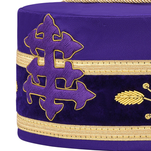 Masonic Shriners Lodge Jeweled HADJI Temple Fez Sombrero con borlas con estuche de alta calidad Custom Masonic Crown Case Cap ronpex - Product Image 2