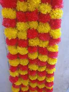 <b>Sale</b> Handmade Artificial Decorative Marigold Flower Garland Strings for <b>Christmas</b> Diwali <b>Decoration</b> Premium Quality Mix Color - Product Image 5