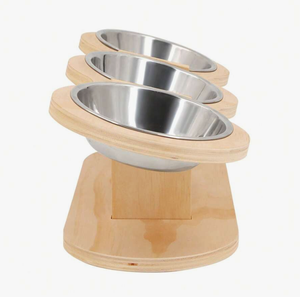 <b>Pet</b> Feeding Stand <b>Raised</b> Wooden Base for Clean Feeding Area - Product Image 4