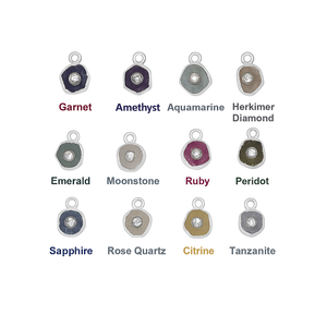 Colgante de piedra de nacimiento de amatista con borde crudo chapado en oro con acentos de CZ hecho a mano febrero piedra de nacimiento fabricación de joyas collar DIY - Product Image 5