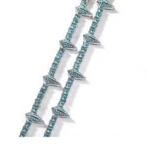 Cadena de eslabones cubanos de alta calidad VVS Moissanite Cadena de eslabones cubanos Miami Hip Hop Cadenas finas Collares para hombres y mujeres - Product Image 5