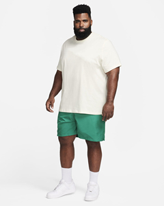 Shorts décontractés pour hommes en satin vert uni à cordon de serrage, séchage rapide - Product Image 6