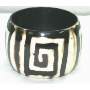 Brazalete redondo de madera y resina de diseñador hecho a mano Brazaletes hechos a mano personalizados de alta calidad a precio - Product Image 3