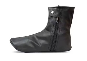 Best Selling 100% Genuine Leather Slippers Non <b>Slip</b> Comfortable Luxury Foot <b>Covers</b> Winter Insulated Leather Khuffs Socks - Product Image 2