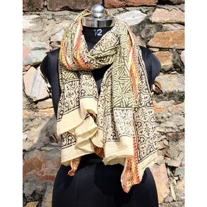 New Arrival Women's Cotton Swimwear Pareo Hand Block Print Beach Sarongs Gift for Her - Product Image 4