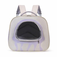 Sac à dos de transport pour chat, grande capacité, anti-stress, pliable, respirant, en tissu Oxford, avec doubles bretelles, pour le voyage
