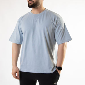 Camiseta de Verano Personalizada para Hombre, Estilo Urbano, Holgada, 100% Algodón Jersey, Transpirable, Lavada, Lisa, Ecológica, Anti-Pilling, con Etiqueta Personalizada - Product Image 2